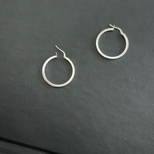 Silver hoops